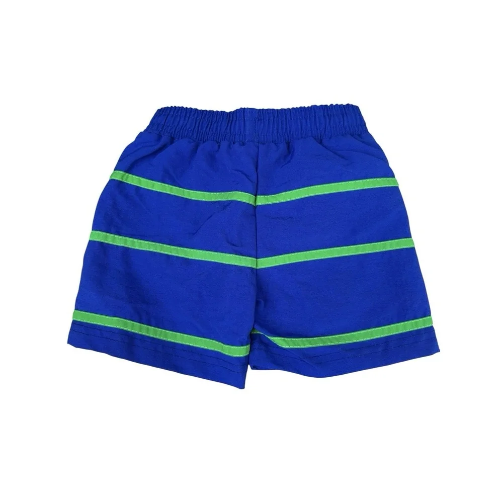 Florence Eiseman Baby Boys Swim Trunks Prime Colors Whales Royal Blue 12 Mos NWT